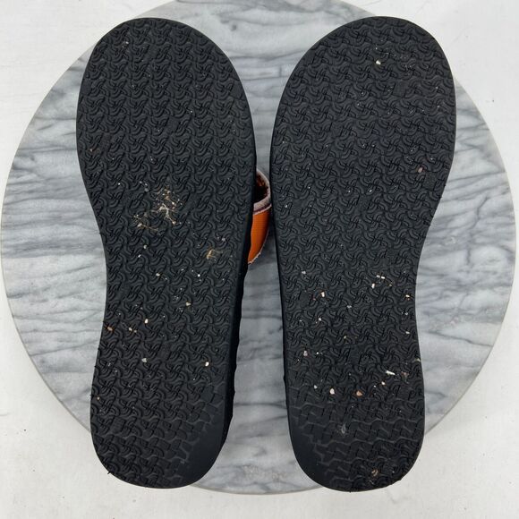 The North Face Sandals Womens 9 Foam Thong Flip Flop Orange Black Slip On - Picture 10 of 14